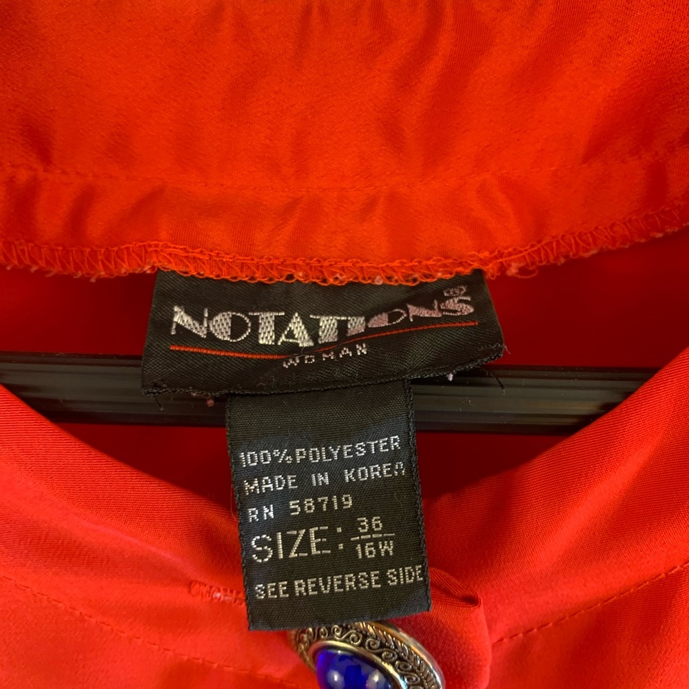 Notations Holiday Top Shirt Gold Metallic Jewel - Picture 2 of 5